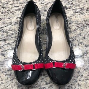 Polka dot flats size 7